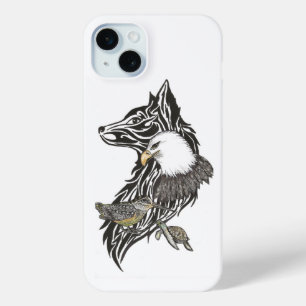 オオオカミ、ワシ、カメ、オオオカミ、オオオカミ iPhone 15 MINIケース