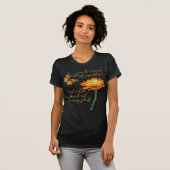 オオカナダモと百日草 Tシャツ (正面フル)