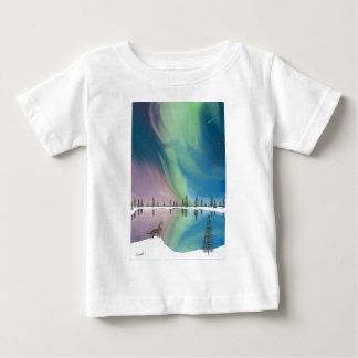 オオカミおよびComet.jpg ベビーTシャツ