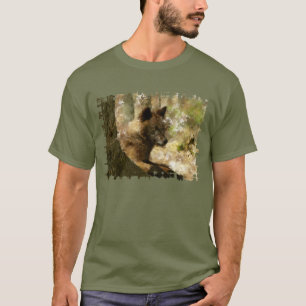 オオカミかわいい動物オオカミ愛好家 Tシャツ