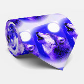 オオカミがムーンネックタイでハウリング ネクタイ (ロール)