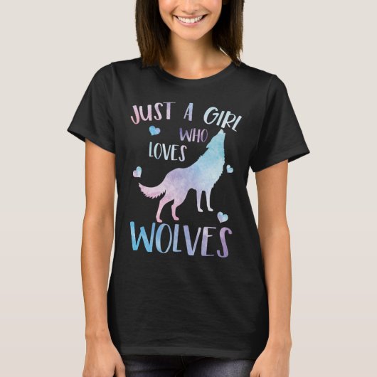 オオカミが大好きな女の子だけ Tシャツ (正面)
