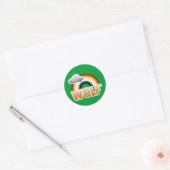 オオカミが大好き ラウンドシール (封筒)