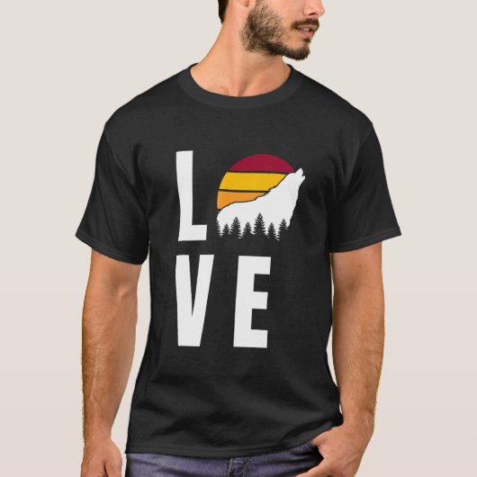 オオカミが太陽オカミでハウリングオカミ1 Tシャツ (正面)
