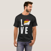 オオカミが太陽オカミでハウリングオカミ1 Tシャツ (正面フル)