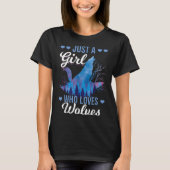 オオカミが好きな女の子 Tシャツ (正面)