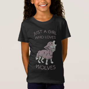 オオカミが好きな女の子 Tシャツ