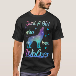 オオカミが好きな女の子 Tシャツ