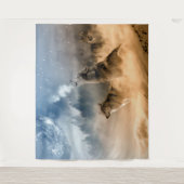 オオカミが月で吠える タペストリー (正面)