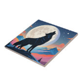 オオカミが月で泣いている タイル (側面)