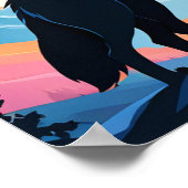 オオカミが月で泣いている ポスター (角)