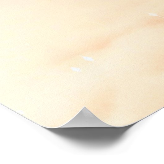 オオカミが月のところで泣いているファンタジー ポスター (角)