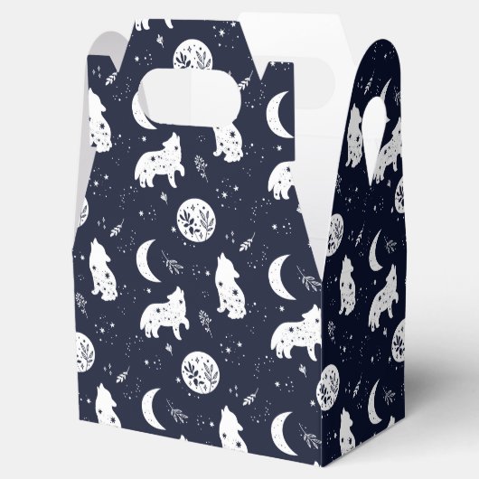 オオカミが月の恵み箱で吠える フェイバーボックス (オープン)