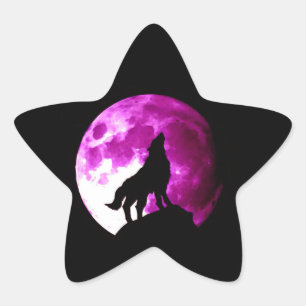 オオカミが月の星でハウリング 星シール