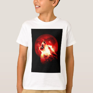 オオカミが赤い夜に泣く Tシャツ