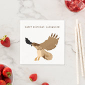 オオカミが逃げパーソナライズされたた スタンダードカクテルナプキン (インサイチュ)