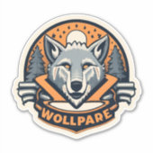 オオカミで人生をシール シール (正面)