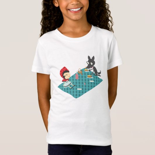 オオカミとのピクニック Tシャツ (正面)