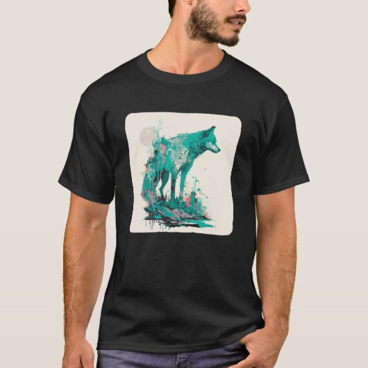 オオカミとオオカミ男の女の子12 Tシャツ (正面)
