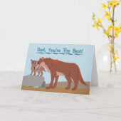 オオカミとオオカミ カード (黄色い花)