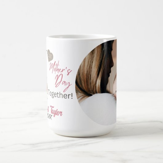 オオカミとオオカミ、母の日が一緒に コーヒーマグカップ (中央)