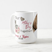 オオカミとオオカミ、母の日が一緒に コーヒーマグカップ (正面左)