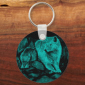 オオカミとカラスが夜に キーホルダー (正面)