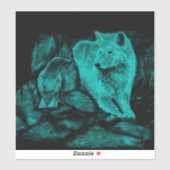 オオカミとカラスが夜に シール (シート)