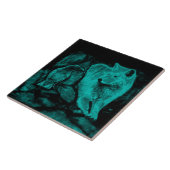 オオカミとカラスが夜に タイル (側面)