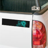 オオカミとカラスが夜に バンパーステッカー (トラック上)