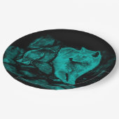 オオカミとカラスが夜に ペーパープレート (アングル)