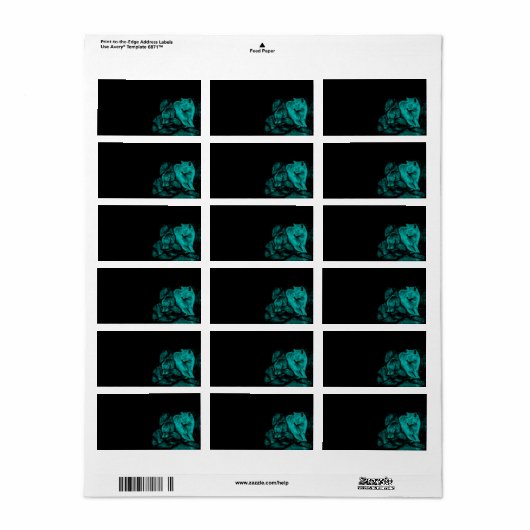 オオカミとカラスが夜に ラベル (フルシート)