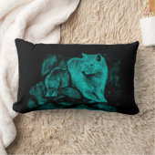 オオカミとカラスが夜に ランバークッション (ブランケット)