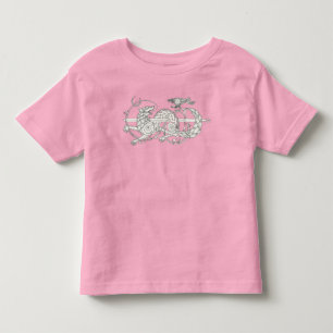 オオカミとカラスの輪郭 トドラーTシャツ