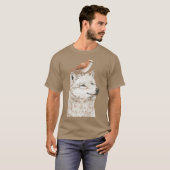 オオカミとバードフレンド Tシャツ (正面フル)