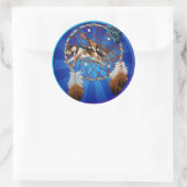 オオカミとパイプ ラウンドシール (バッグ)