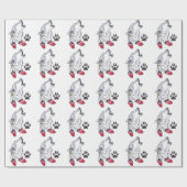 オオカミとポープリント ラッピングペーパー (フラット)