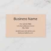 オオカミとムーンの自然写真 名刺 (裏面)