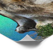 オオカミとムーンポスター ポスター (角)