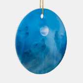 オオカミとムーン先住民アメリカの贈り物 セラミックオーナメント (右)