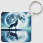 オオカミとムーン キーホルダー (裏面)