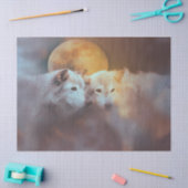 オオカミとムーン 薄葉紙 (クラフト)