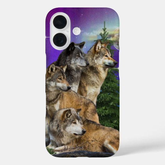 オオカミとムーン Case-Mate iPhoneケース (裏面)