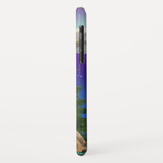 オオカミとムーン Case-Mate iPhoneケース (裏面/左)