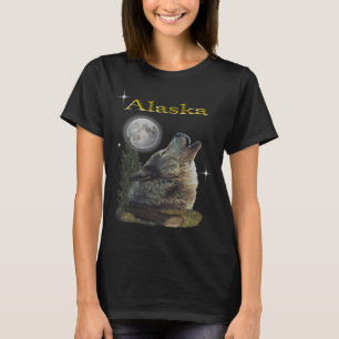 オオカミとムーン Tシャツ