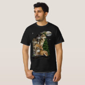 オオカミとムーン Tシャツ (正面フル)