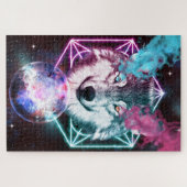 オオカミと地球 ジグソーパズル (横)