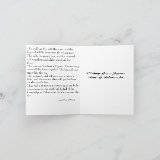 オオカミと子羊:タベルナクルカードの饗宴 シーズンカード (内部)