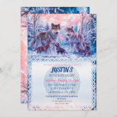 オオカミと家族ケルト人 招待状 (正面/裏面)