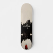 オオカミと小さな赤い乗馬フード スケートボード (正面)